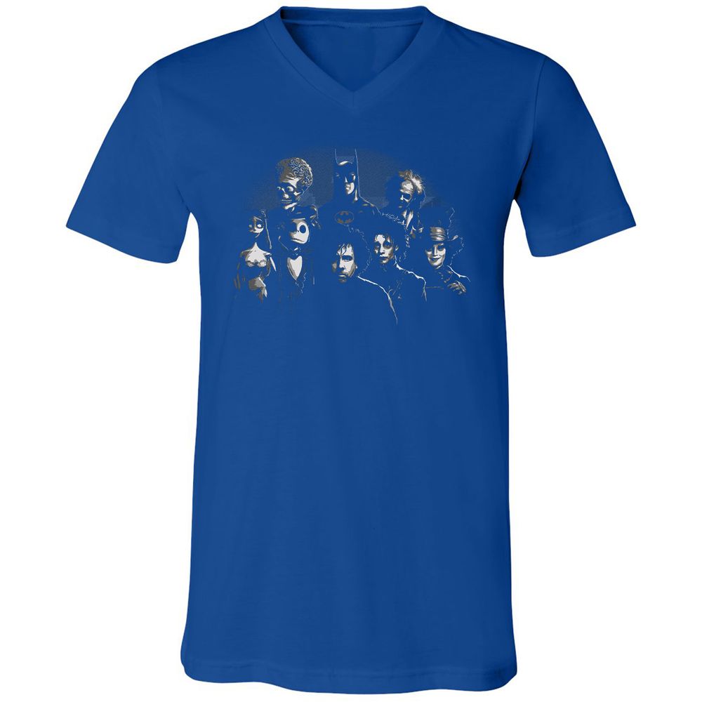 Unisex V-Neck T-Shirt - JXP7P9JS - True Royal - 4
