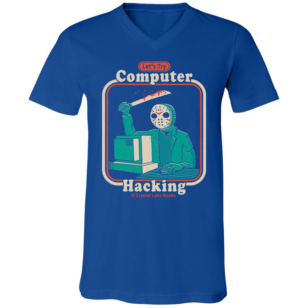 Unisex V-Neck T-Shirt - RGBF95VM - True Royal - 4