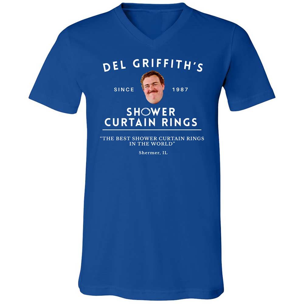 Unisex V-Neck T-Shirt - 6Z1ZKL6F - True Royal - 4