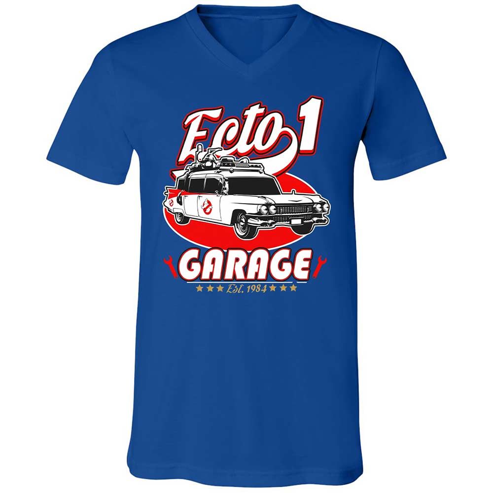 Unisex V-Neck T-Shirt - W8P63K7P - True Royal - 4