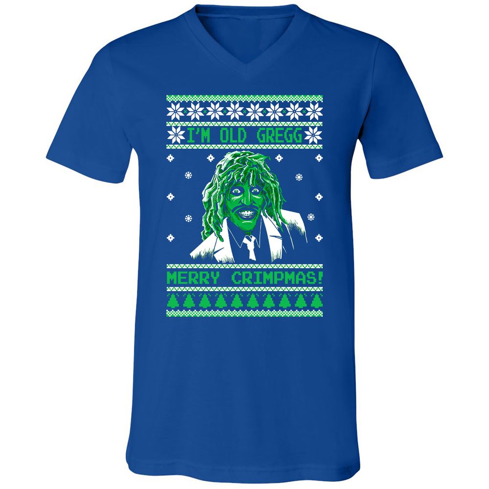 Unisex V-Neck T-Shirt - 9AKW1FDB - True Royal - 4