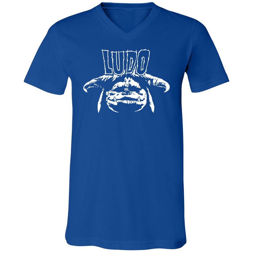 Unisex V-Neck T-Shirt - WY2V2PXT - True Royal - 4