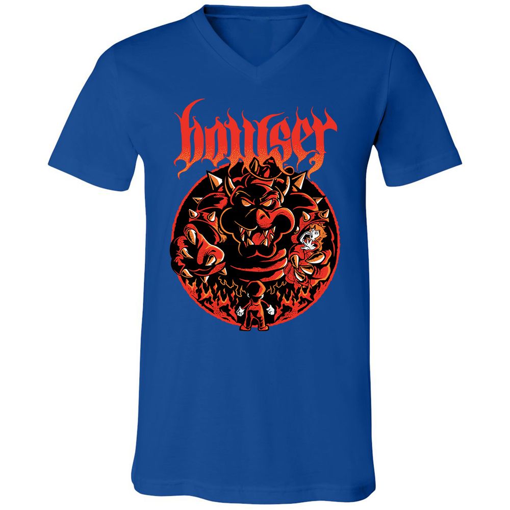 Unisex V-Neck T-Shirt - 1Z1VDBKM - True Royal - 4