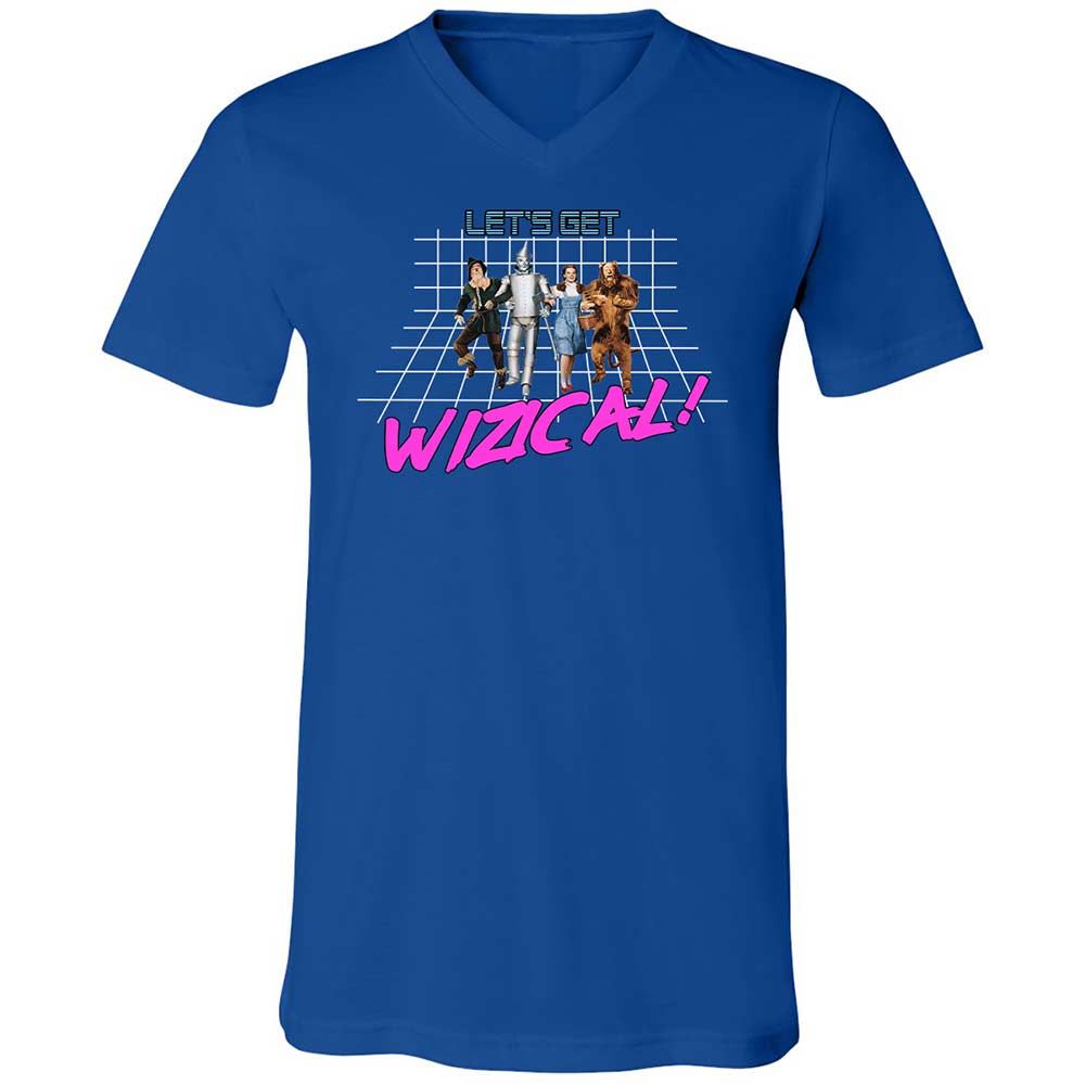 Unisex V-Neck T-Shirt - PM9Q4QXW - True Royal - 4