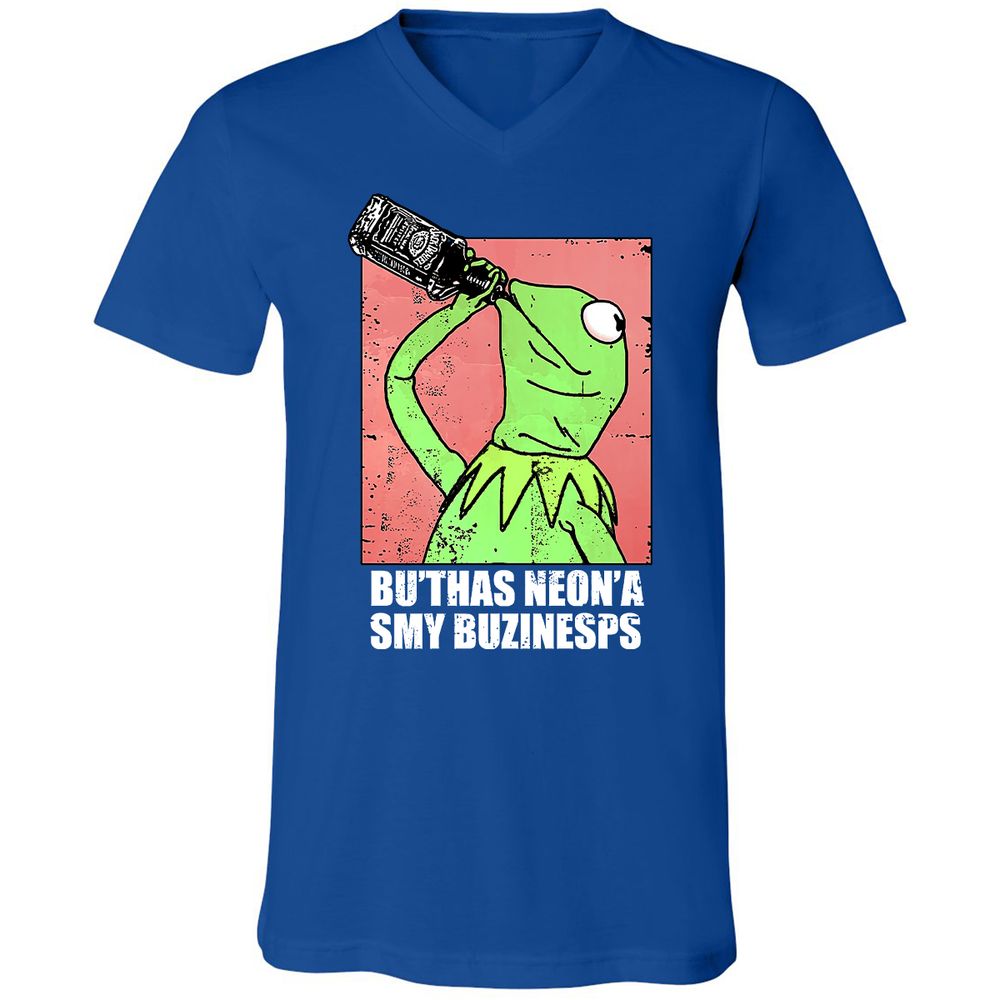 Unisex V-Neck T-Shirt - FFHZYJ9J - True Royal - 4