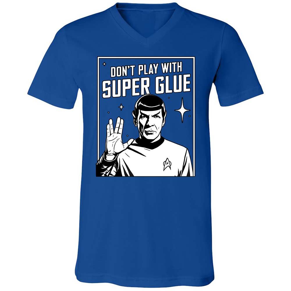 Unisex V-Neck T-Shirt - 9CSFFAAK - True Royal - 4