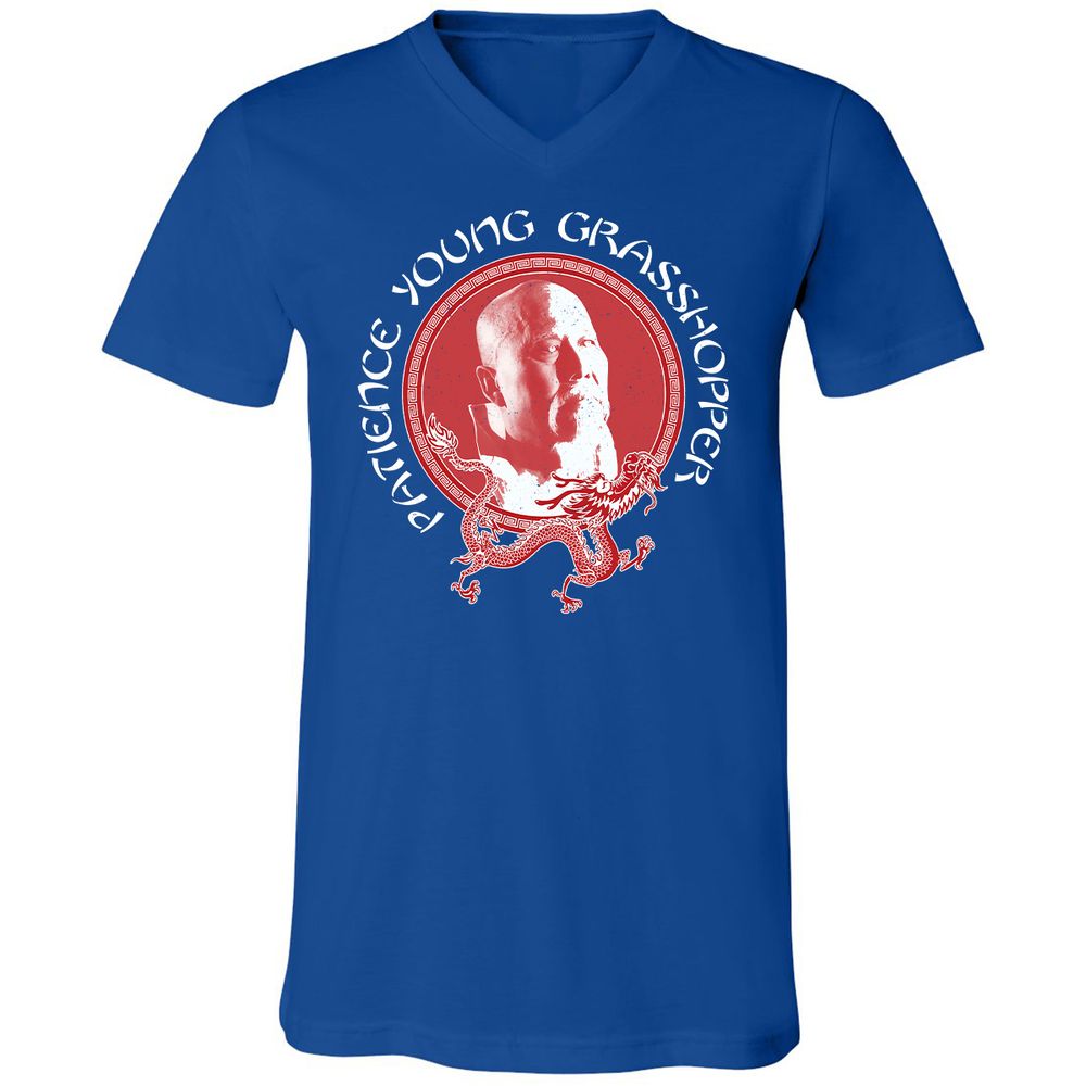 Unisex V-Neck T-Shirt - B97P5EHN - True Royal - 4