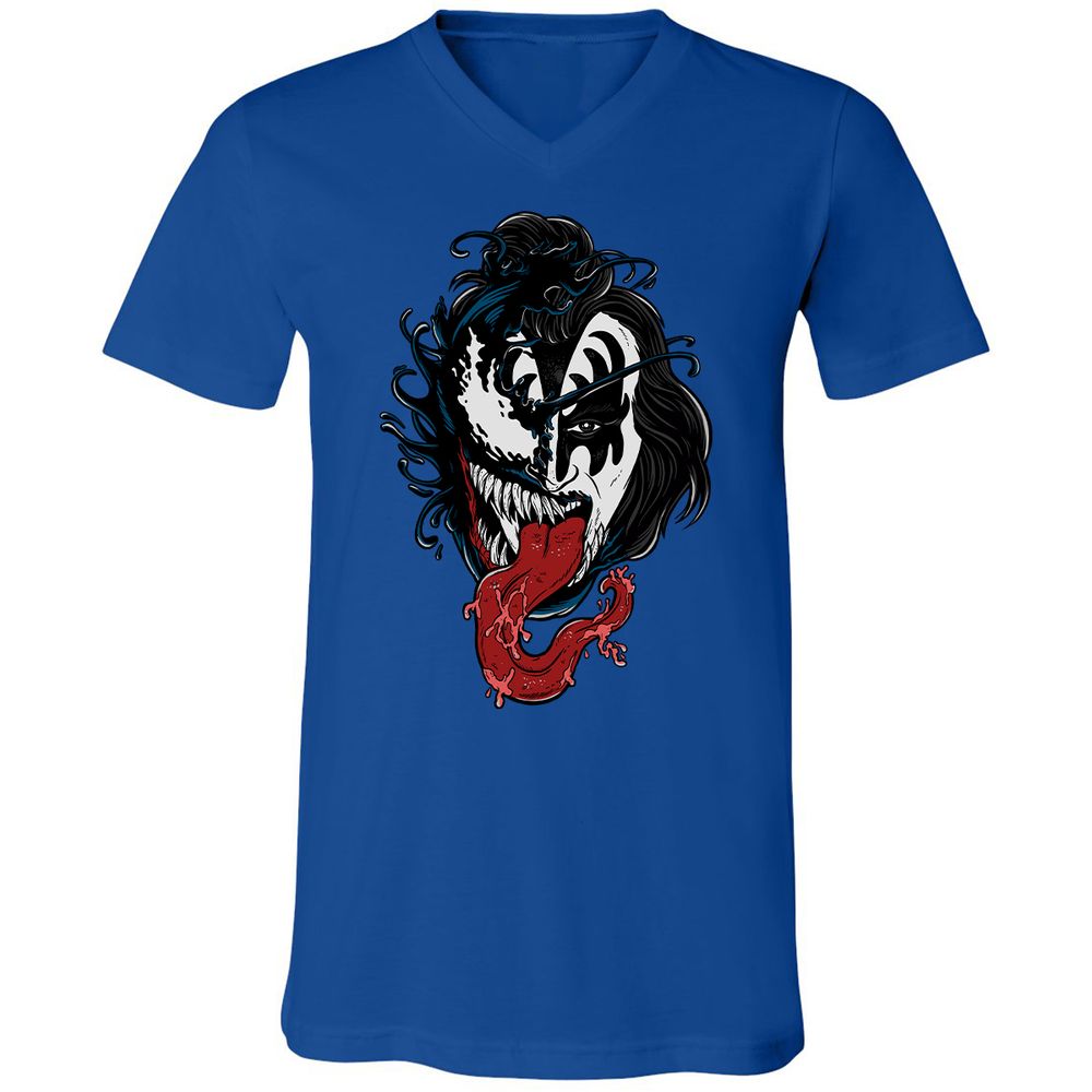 Unisex V-Neck T-Shirt - DZBSBAD1 - True Royal - 4