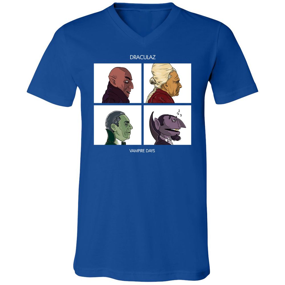 Unisex V-Neck T-Shirt - 9GP53RDJ - True Royal - 4