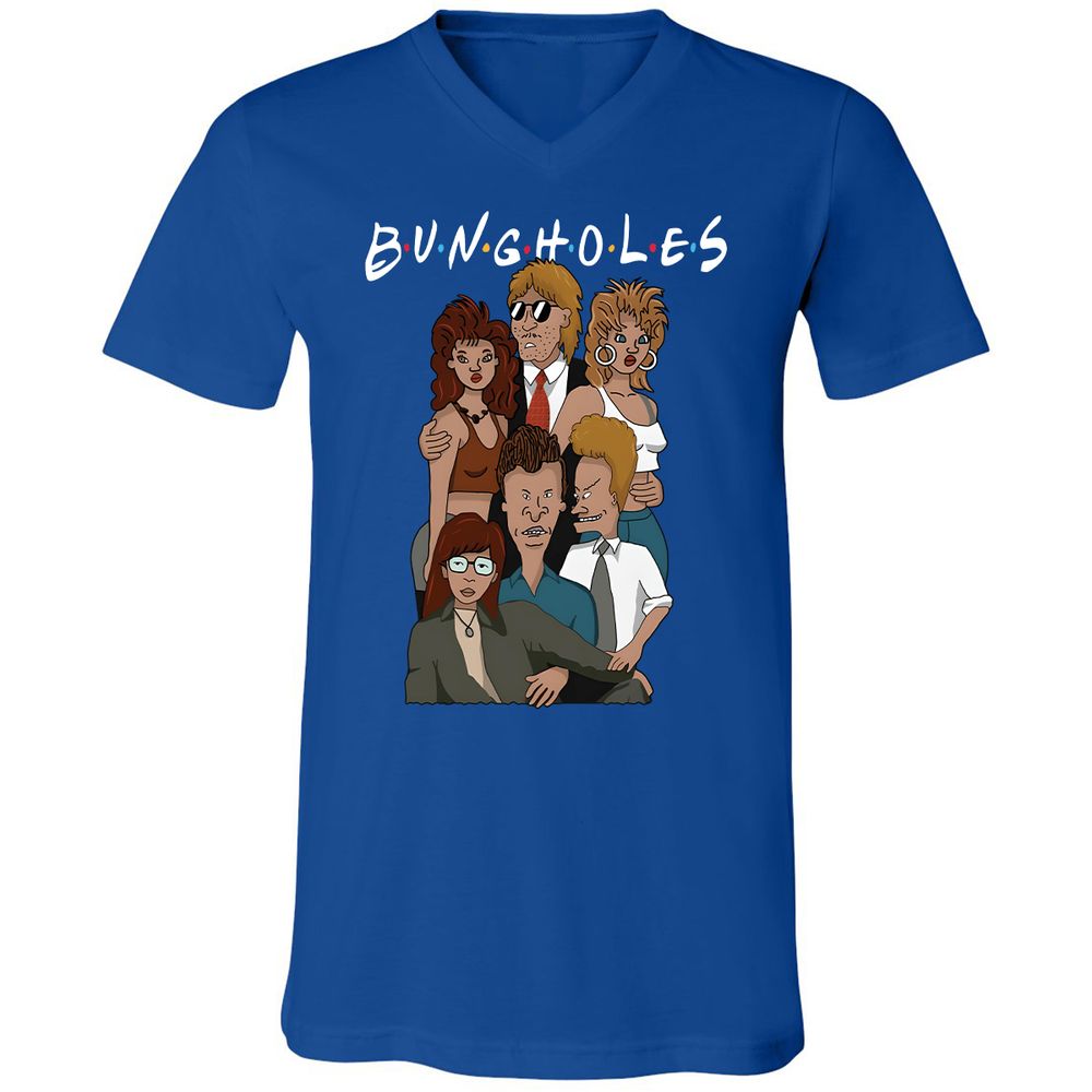 Unisex V-Neck T-Shirt - JX19L8NC - True Royal - 4