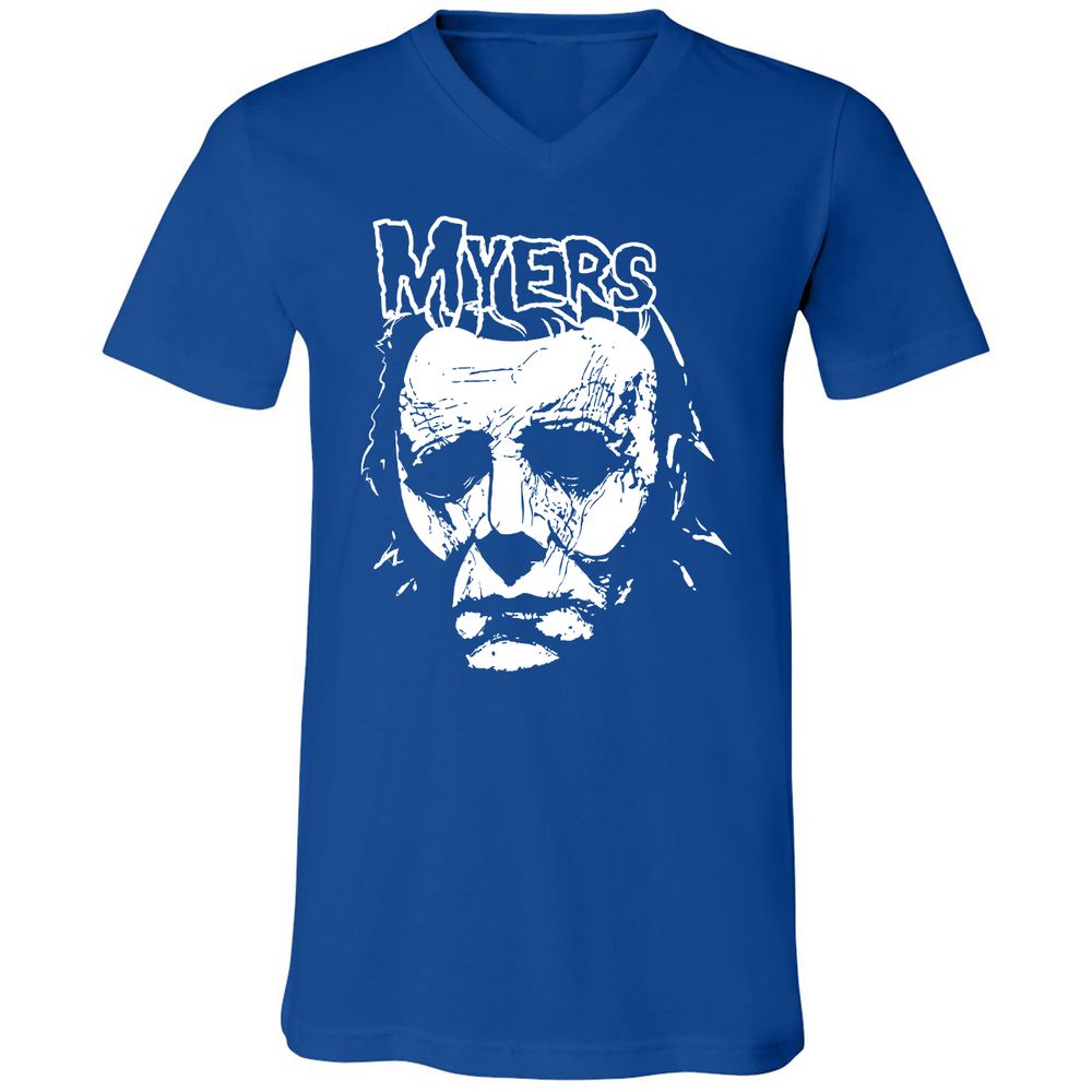 Unisex V-Neck T-Shirt - 5ZD1UXVM - True Royal - 4