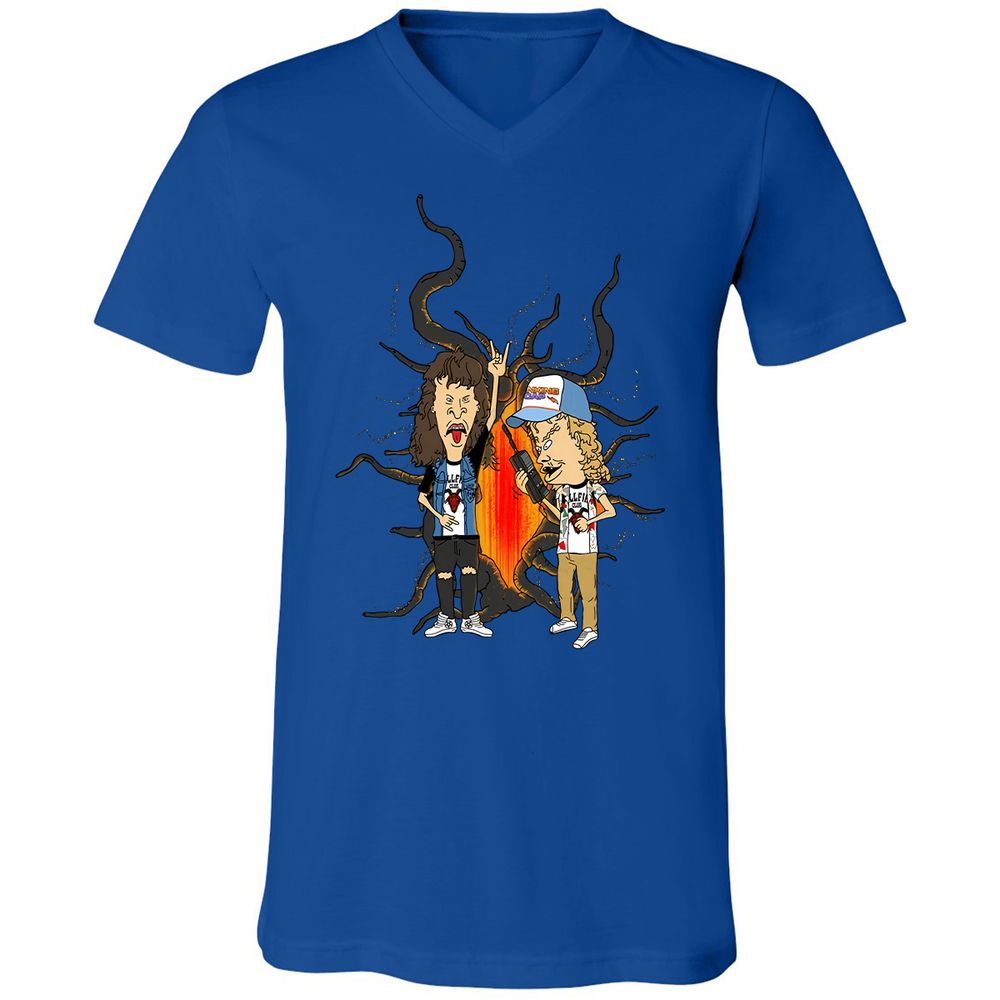 Unisex V-Neck T-Shirt - 32M4K5WB - True Royal - 4
