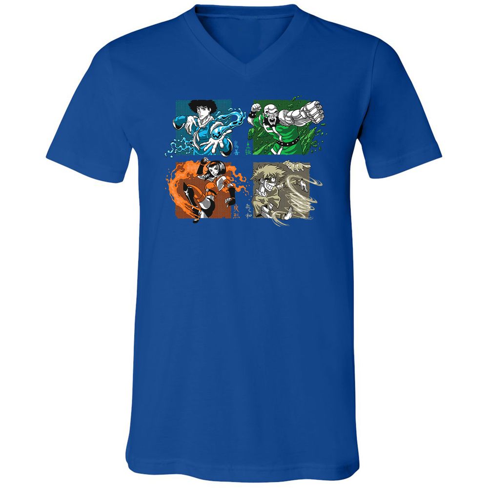 Unisex V-Neck T-Shirt - VSBM9711 - True Royal - 4