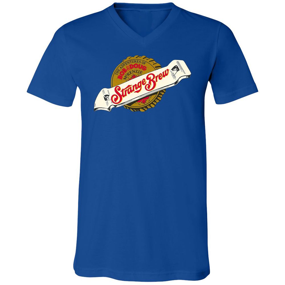 Unisex V-Neck T-Shirt - GJKMMQJY - True Royal - 4