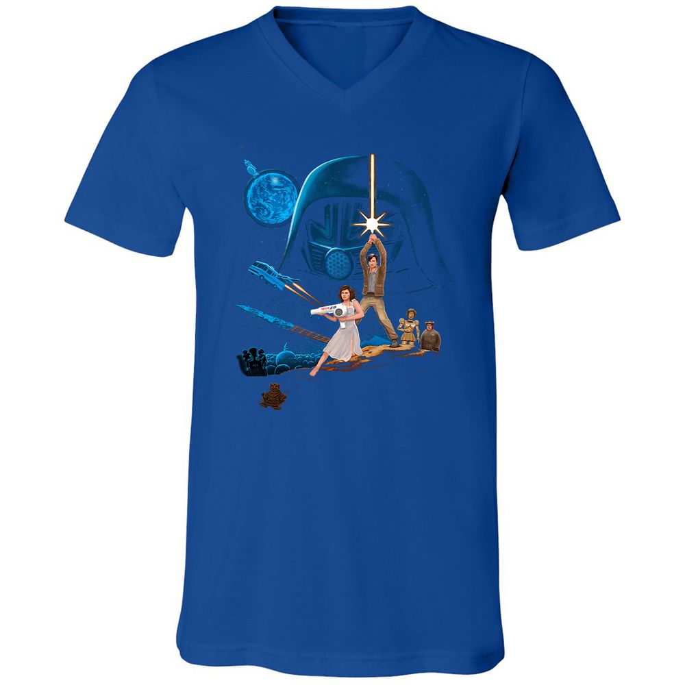Unisex V-Neck T-Shirt - VY6YZ6CN - True Royal - 4