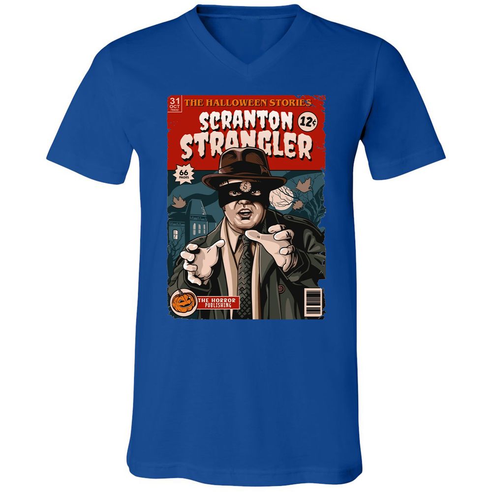 Unisex V-Neck T-Shirt - JZ21DRKZ - True Royal - 4