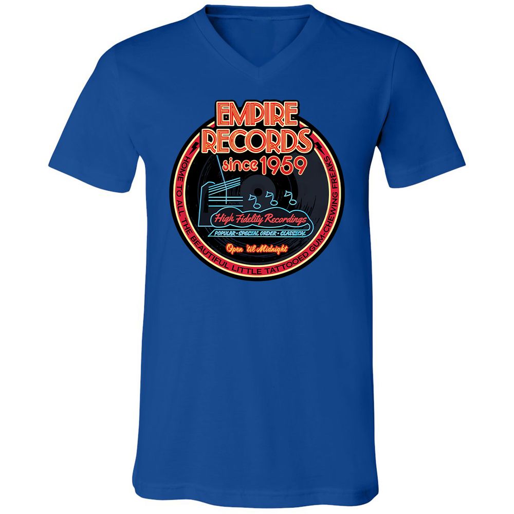 Unisex V-Neck T-Shirt - DXHM2546 - True Royal - 4