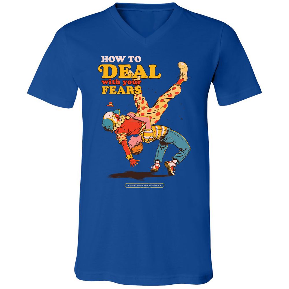Unisex V-Neck T-Shirt - FRREGM8Z - True Royal - 4
