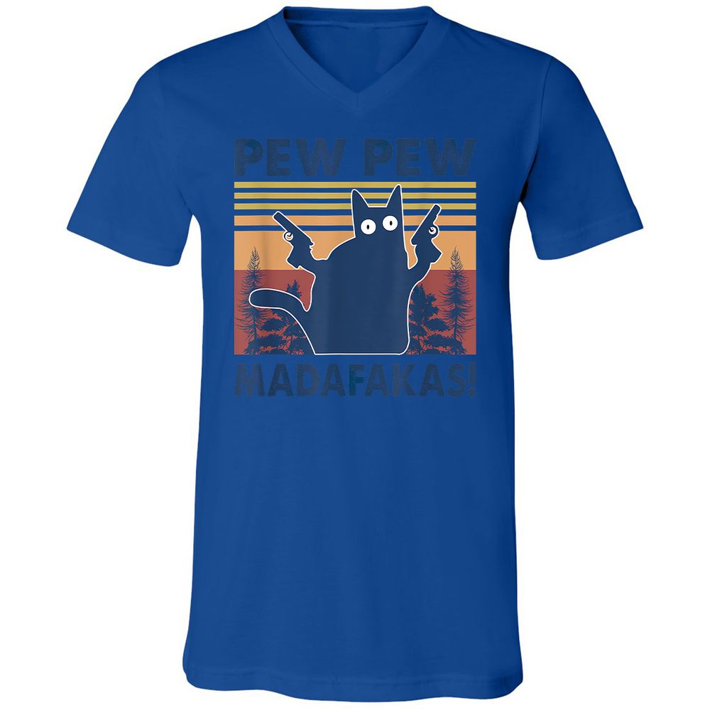 Unisex V-Neck T-Shirt - 2S9TH4G2 - True Royal - 4