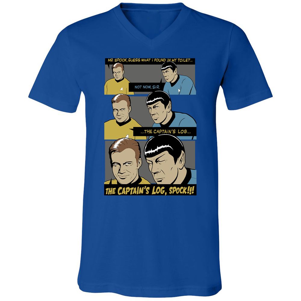 Unisex V-Neck T-Shirt - 3P5A9SYB - True Royal - 4