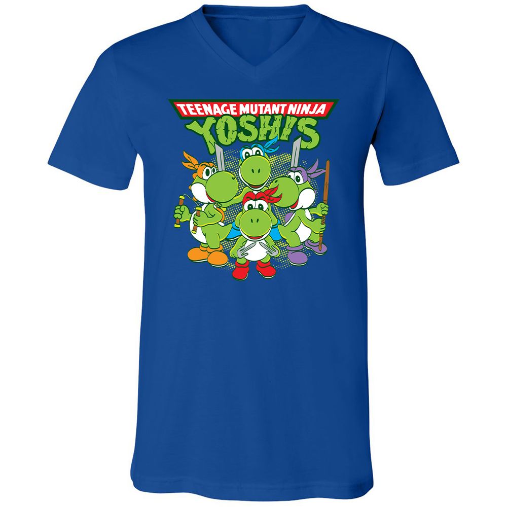 Unisex V-Neck T-Shirt - NQ8VWBHV - True Royal - 4