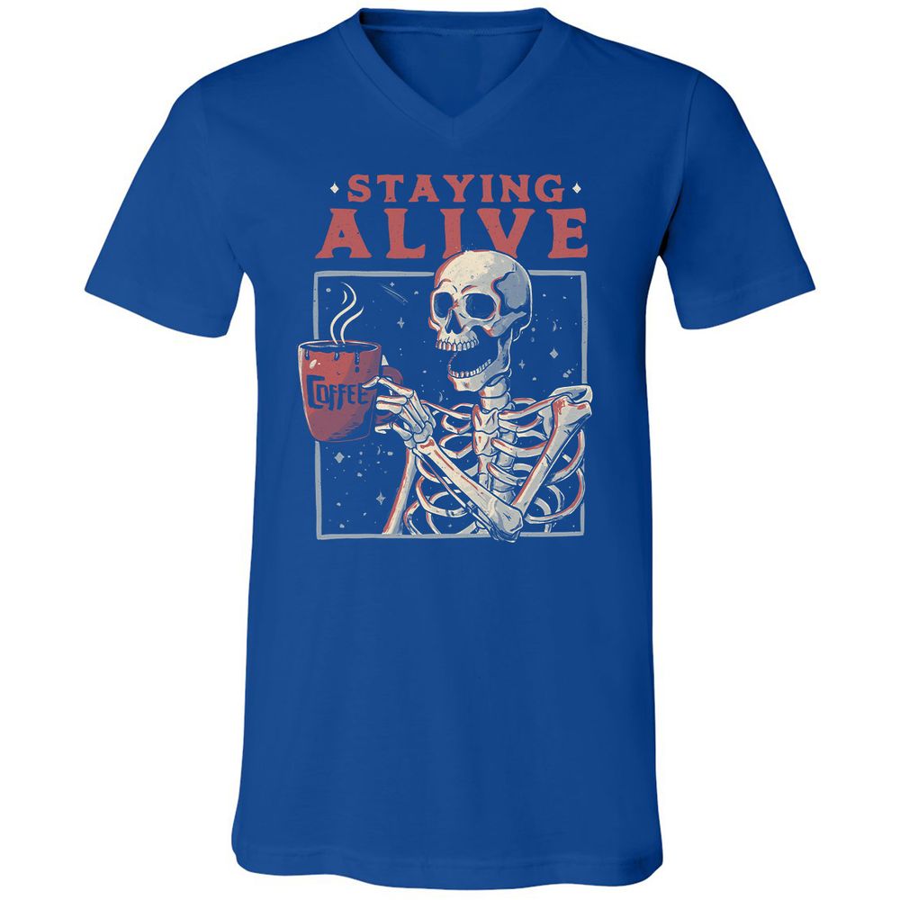 Unisex V-Neck T-Shirt - TX71E3UX - True Royal - 4