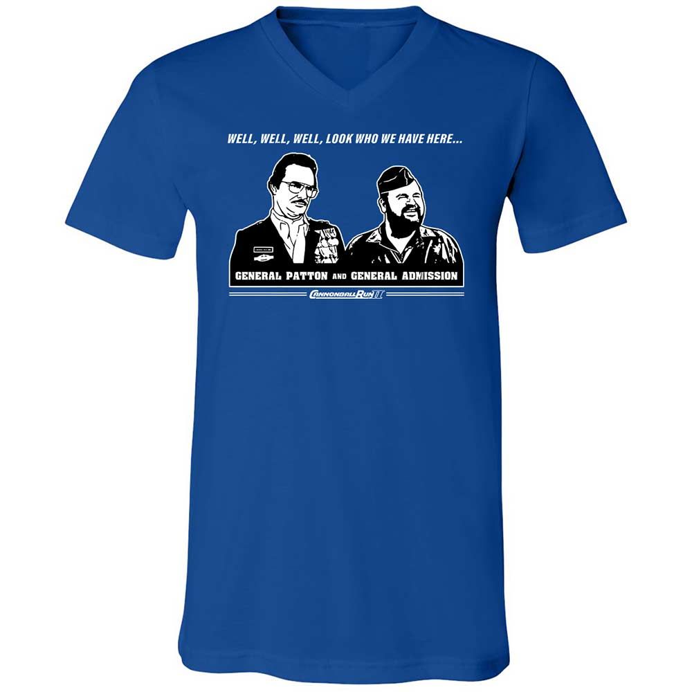 Unisex V-Neck T-Shirt - KND5NS4W - True Royal - 4