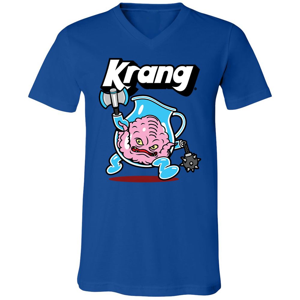 Unisex V-Neck T-Shirt - 8E6ZC95S - True Royal - 4