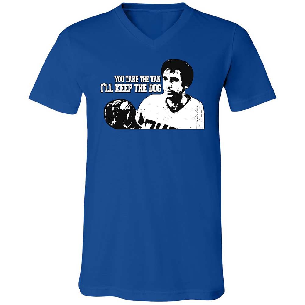 Unisex V-Neck T-Shirt - YB67RA82 - True Royal - 4