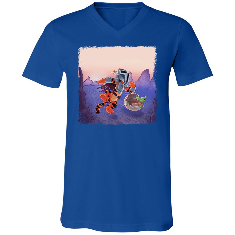 Unisex V-Neck T-Shirt - 38JYX5VU - True Royal - 4