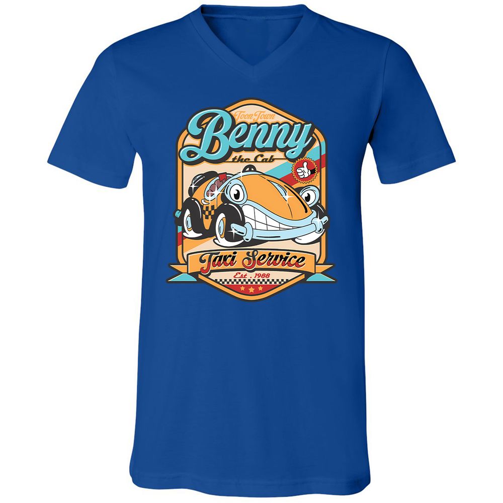 Unisex V-Neck T-Shirt - 2JTHAMFJ - True Royal - 4