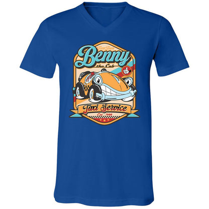 Unisex V-Neck T-Shirt - 2JTHAMFJ - True Royal - 4