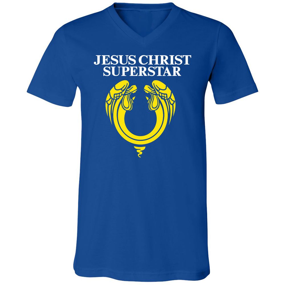 Unisex V-Neck T-Shirt - N18TJK59 - True Royal - 4