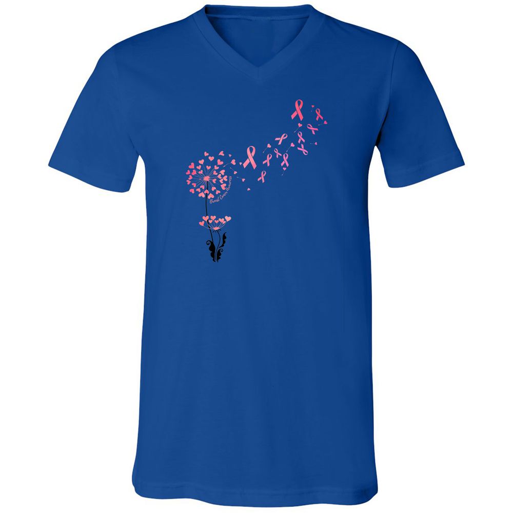 Unisex V-Neck T-Shirt - 7TV9PNH8 - True Royal - 4
