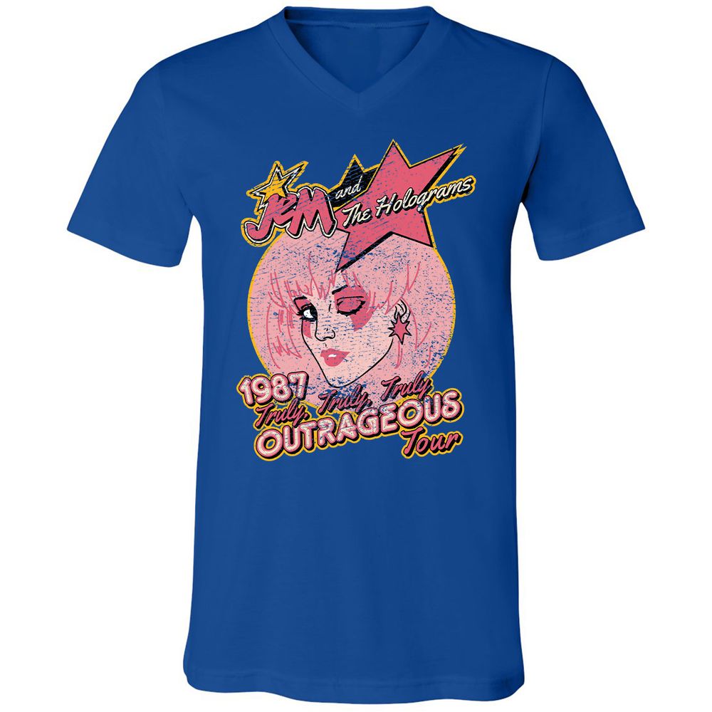 Unisex V-Neck T-Shirt - 4Y2HTL2P - True Royal - 4