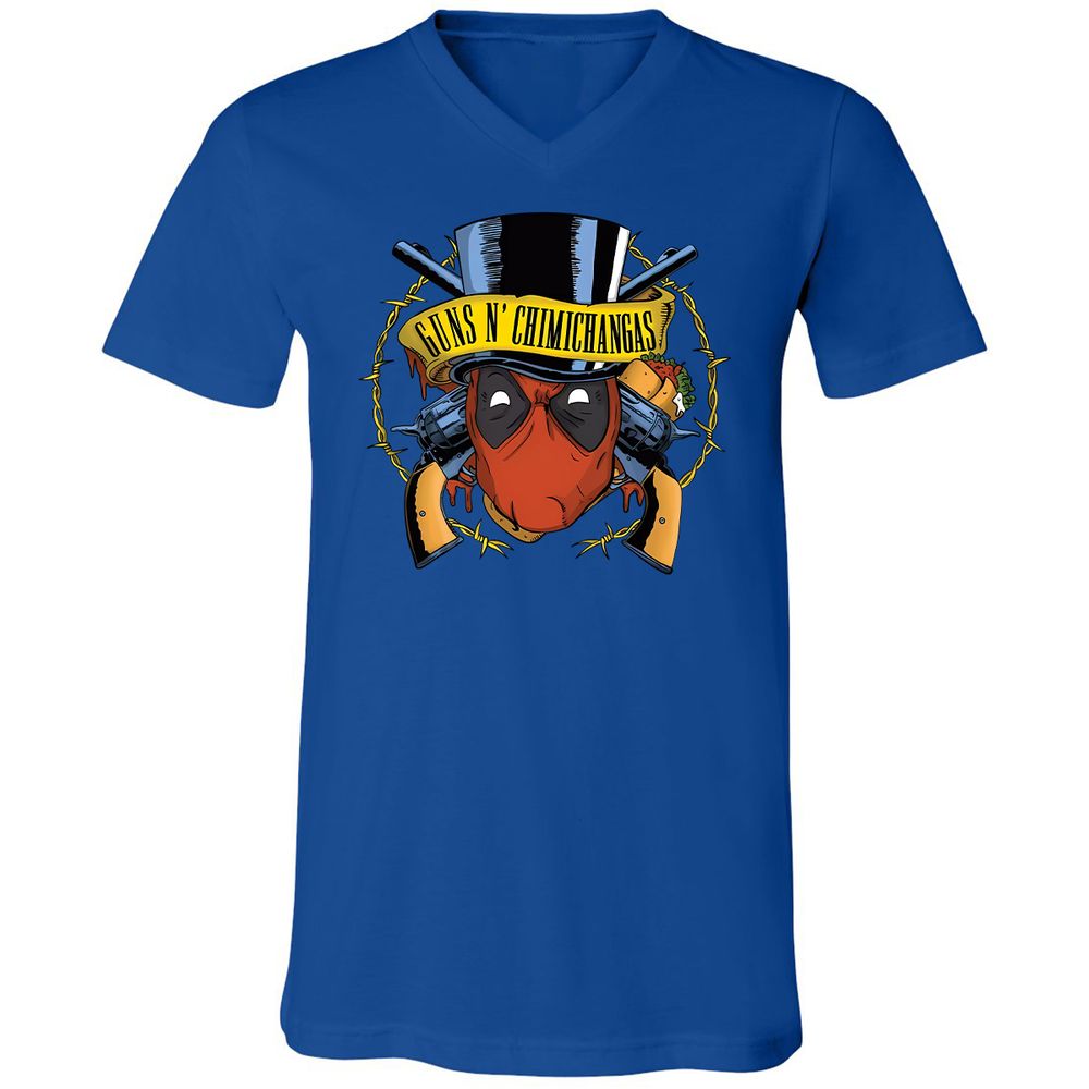 Unisex V-Neck T-Shirt - GJA7942D - True Royal - 4