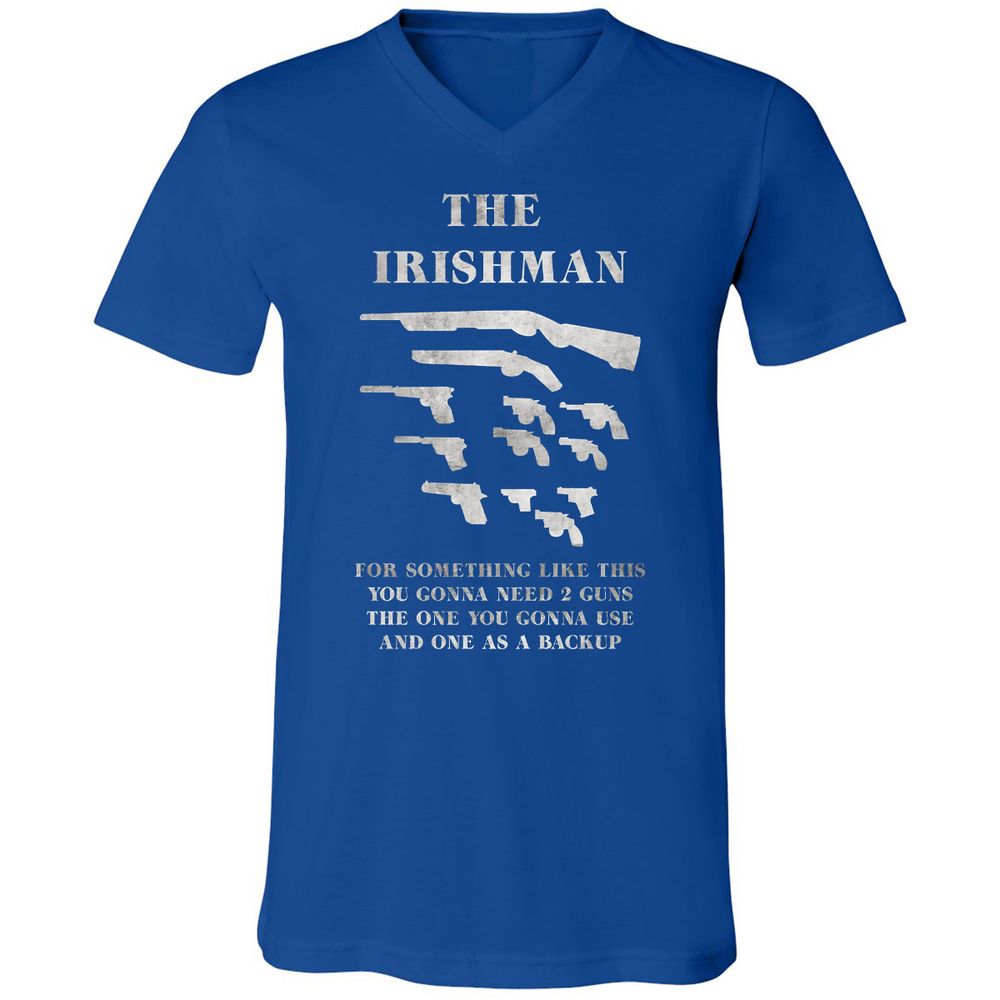 Unisex V-Neck T-Shirt - 3NSSRDYL - True Royal - 4