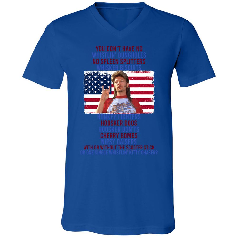 Unisex V-Neck T-Shirt - PCFJ14EX - True Royal - 4