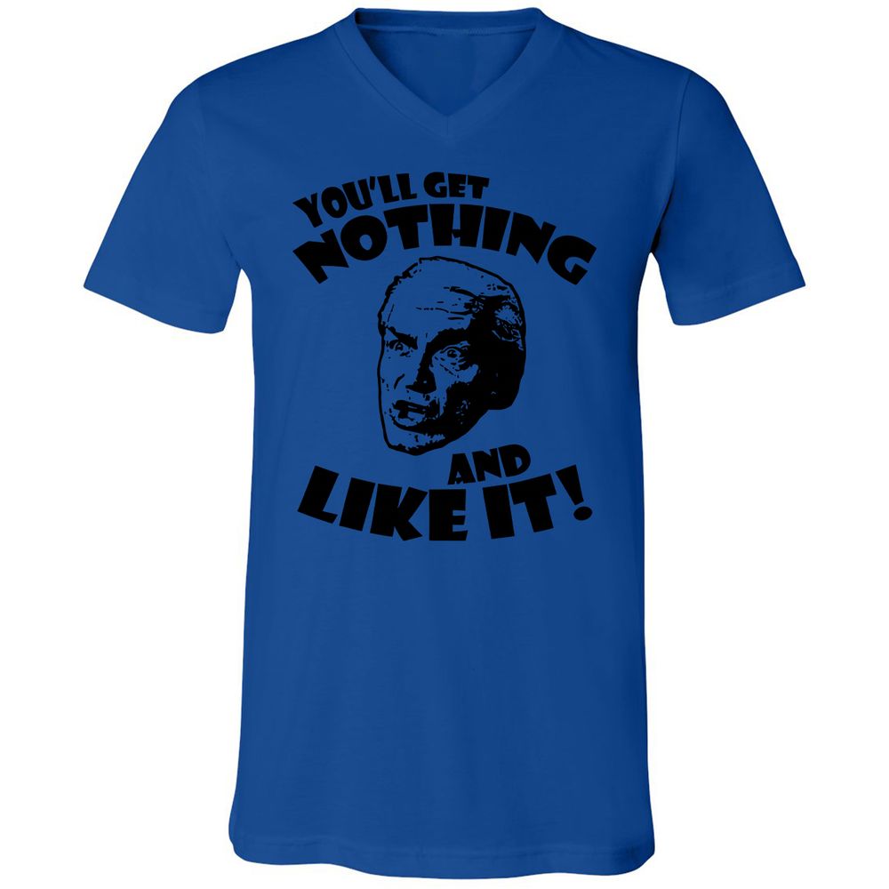 Unisex V-Neck T-Shirt - 57Z5AX6J - True Royal - 4