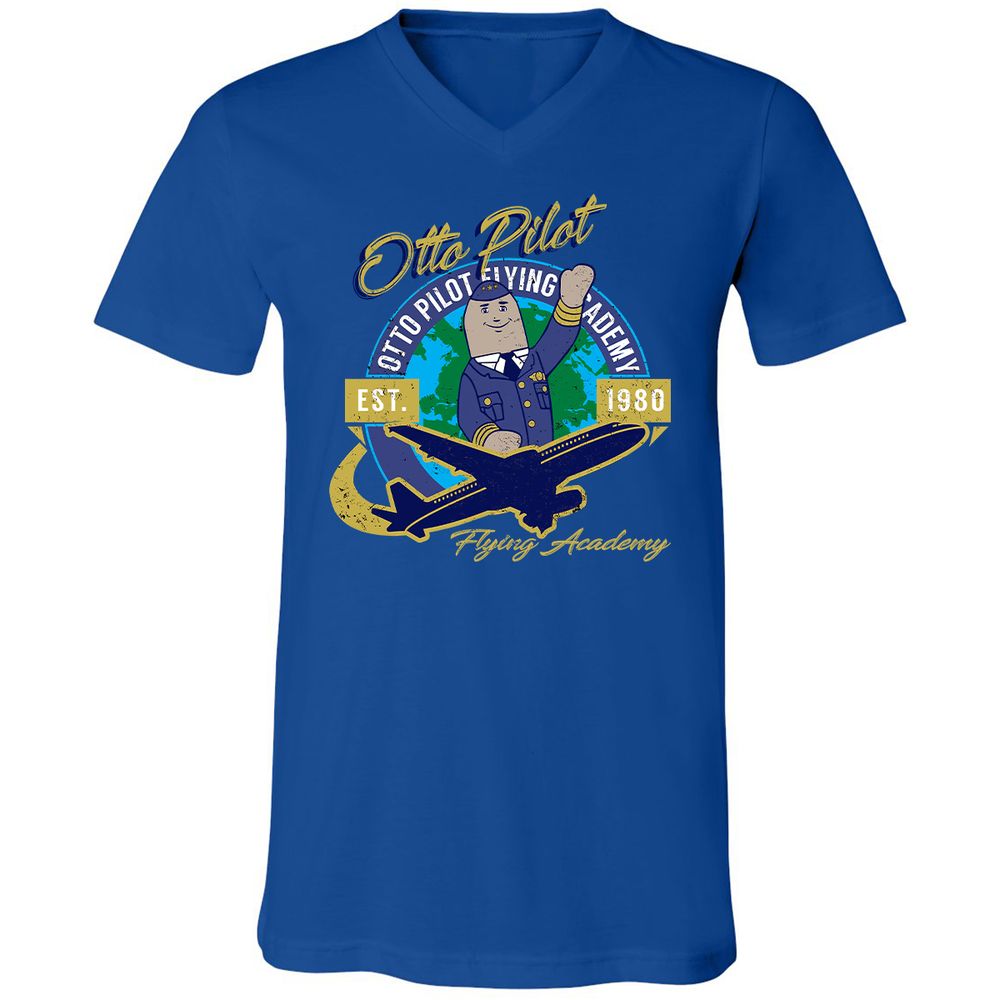 Unisex V-Neck T-Shirt - SV6BBU42 - True Royal - 4