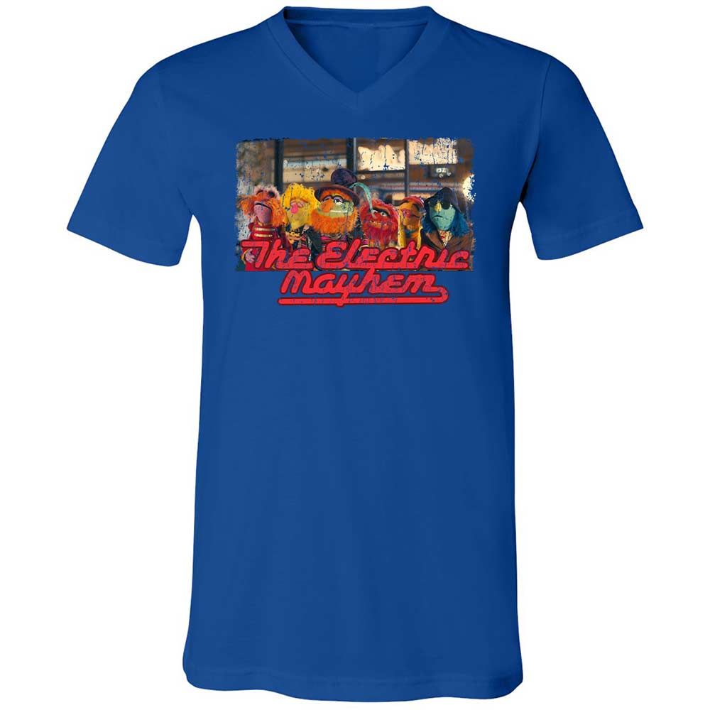 Unisex V-Neck T-Shirt - 987VZXV6 - True Royal - 4