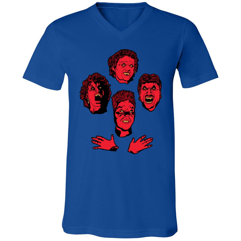 Unisex V-Neck T-Shirt - C6NSK37M - True Royal - 4