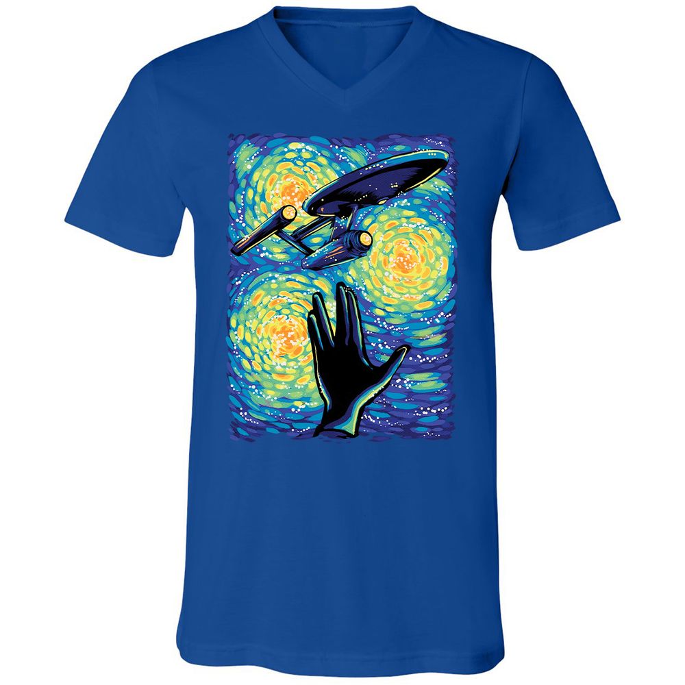 Unisex V-Neck T-Shirt - EJ86WJ24 - True Royal - 4