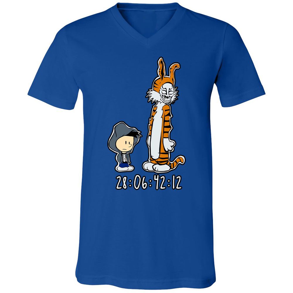 Unisex V-Neck T-Shirt - 7WR3PL36 - True Royal - 4