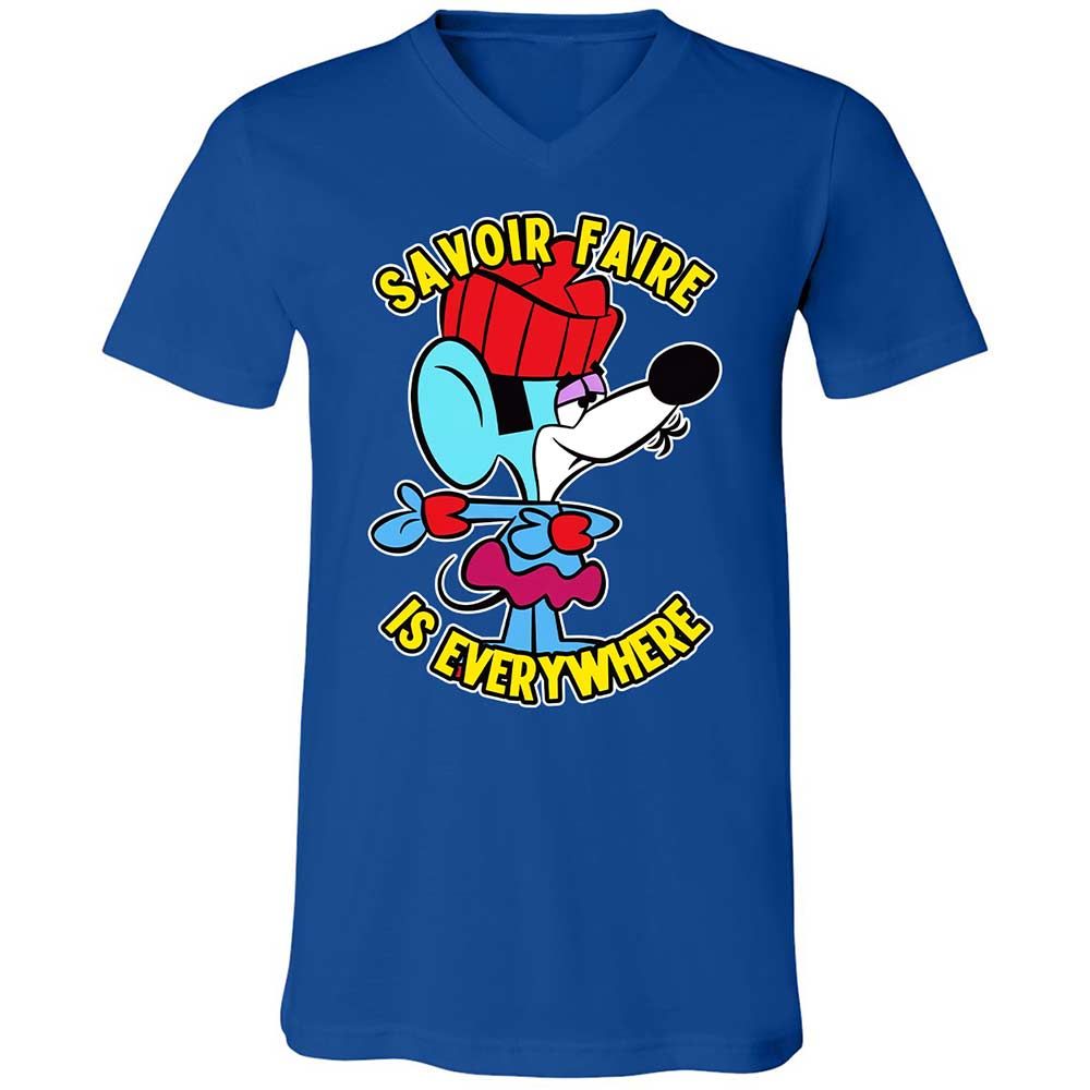 Unisex V-Neck T-Shirt - 75ZEHV4W - True Royal - 4