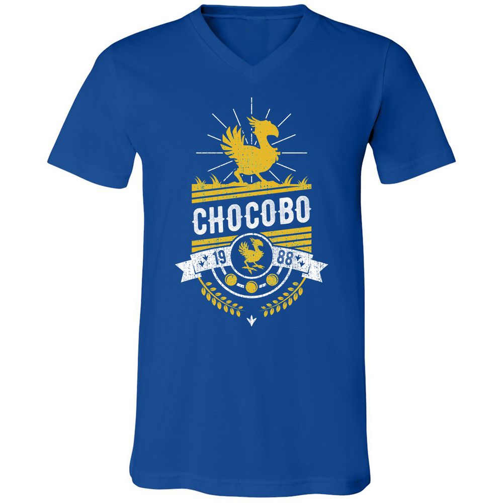Unisex V-Neck T-Shirt - 16Q8U9QS - True Royal - 4