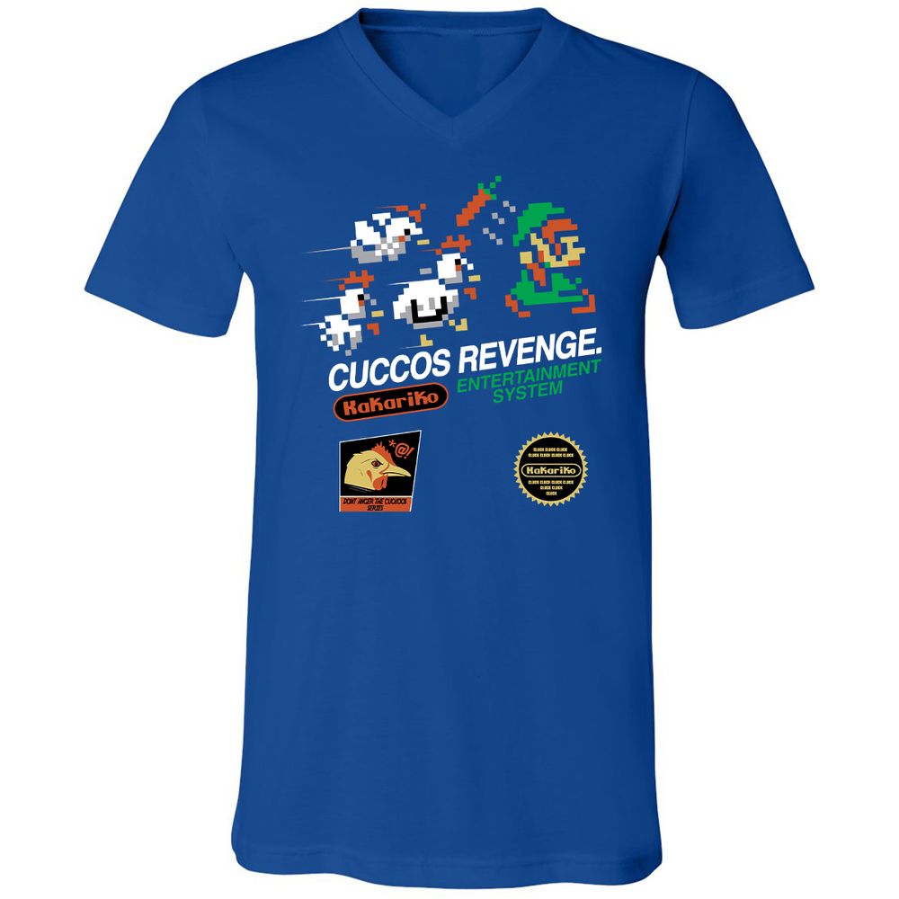 Unisex V-Neck T-Shirt - 5YHBQBQD - True Royal - 4
