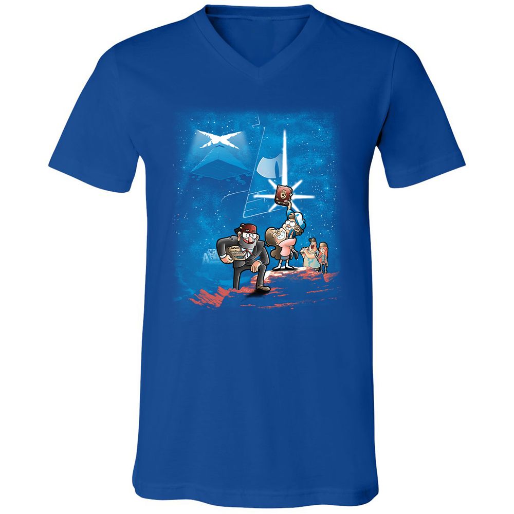 Unisex V-Neck T-Shirt - AZNLLPL2 - True Royal - 4