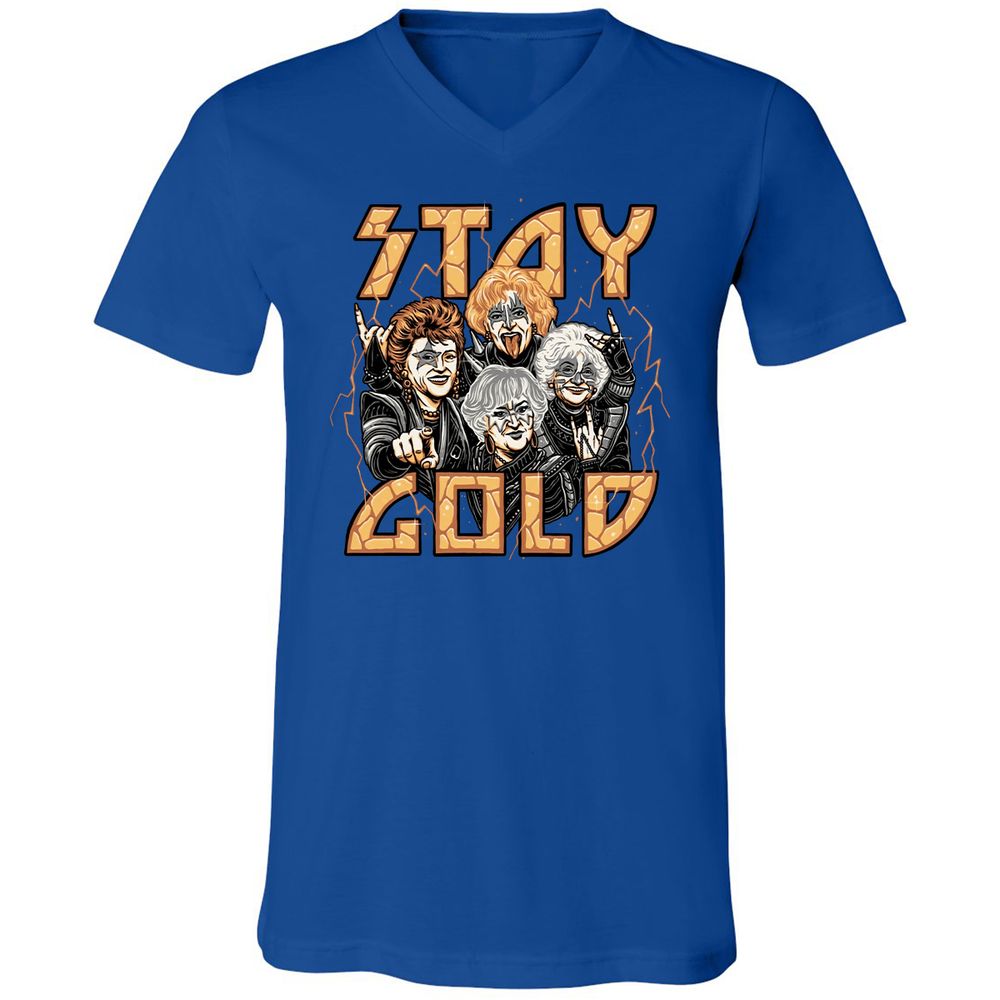 Unisex V-Neck T-Shirt - KMKCEUR7 - True Royal - 4