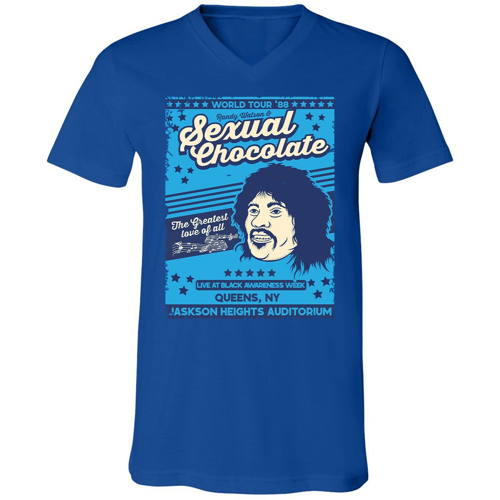Unisex V-Neck T-Shirt - YM7GA5E7 - True Royal - 4